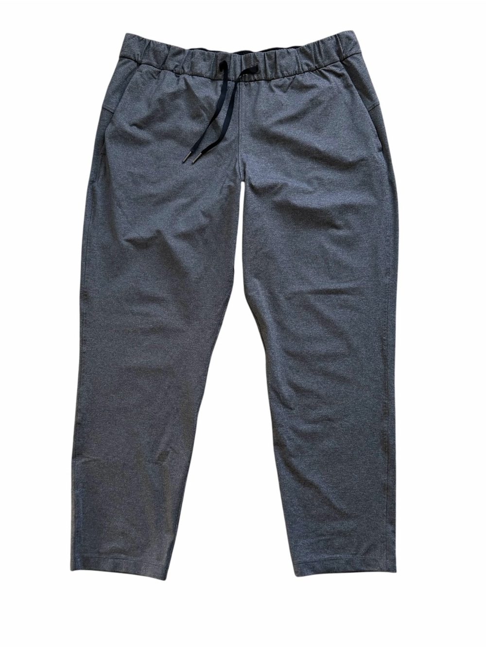 Lululemon Women’s On The Fly Pant 28” size 12 Heathered Black Athleisure Travel